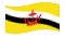 Brunei Darussalam-Bandiera sventolante