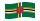 Dominica-Bandiera sventolante