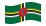 Dominica-Bandiera sventolante