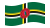 Dominica-Bandiera sventolante