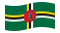 Dominica-Bandiera sventolante