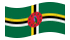 Dominica-Bandiera sventolante