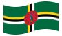 Dominica-Bandiera sventolante