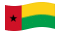Guinea-Bissau-Bandiera sventolante