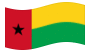 Guinea-Bissau-Bandiera sventolante