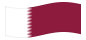 Qatar-Bandiera sventolante