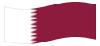 Qatar-Bandiera sventolante