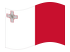 Malta-Bandiera sventolante