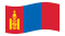 Mongolia-Bandiera sventolante