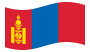 Mongolia-Bandiera sventolante