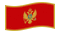Montenegro-Bandiera sventolante