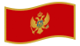 Montenegro-Bandiera sventolante