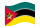 Mozambico-Bandiera sventolante