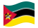 Mozambico-Bandiera sventolante