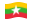 Myanmar (Birmania, Birmania)-Bandiera sventolante