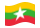 Myanmar (Birmania, Birmania)-Bandiera sventolante