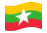 Myanmar (Birmania, Birmania)-Bandiera sventolante