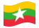 Myanmar (Birmania, Birmania)-Bandiera sventolante