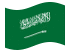 Arabia Saudita-Bandiera sventolante