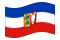 Schleswig-Holstein-Bandiera sventolante