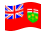 Ontario-Bandiera sventolante