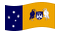 Territorio della capitale australiana-Bandiera sventolante