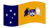 Territorio della capitale australiana-Bandiera sventolante