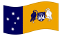 Territorio della capitale australiana-Bandiera sventolante