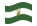 Andalusia-Bandiera sventolante