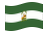 Andalusia-Bandiera sventolante
