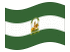 Andalusia-Bandiera sventolante