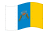 Isole Canarie-Bandiera sventolante