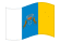 Isole Canarie-Bandiera sventolante