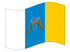 Isole Canarie-Bandiera sventolante