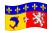 Rodano-Alpi-Bandiera sventolante