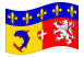 Rodano-Alpi-Bandiera sventolante