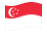 Singapore-Bandiera sventolante