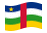 Repubblica Centrafricana-Bandiera sventolante