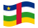 Repubblica Centrafricana-Bandiera sventolante