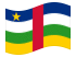 Repubblica Centrafricana-Bandiera sventolante