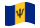Barbados-Bandiera sventolante