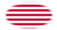Sons of Liberty (USA 1765 ca., 13 strisce)-Bandiera come vignetta ovale