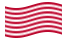 Sons of Liberty (USA 1765 ca., 13 strisce)-Bandiera sventolante
