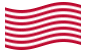 Sons of Liberty (USA 1765 ca., 13 strisce)-Bandiera sventolante