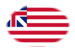 Grand Union (USA 1775-1777)-Bandiera come vignetta ovale