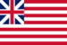 Grand Union (USA 1775-1777)-Bandiera rettangolare