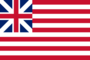 Grafica della bandiera Grand Union (USA 1775-1777)