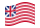 Grand Union (USA 1775-1777)-Bandiera sventolante