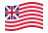 Grand Union (USA 1775-1777)-Bandiera sventolante