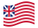 Grand Union (USA 1775-1777)-Bandiera sventolante